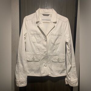 Tommy Bahama White Denim Jean Jacket Size 6